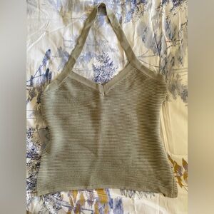 Les Copains Sage Green Knit Camisole